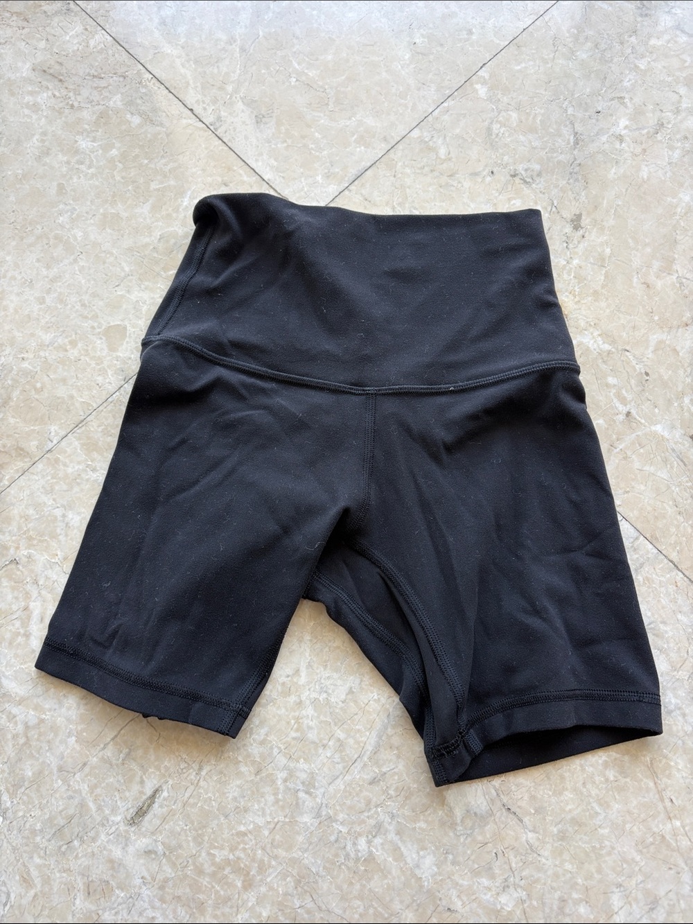 lululemon athletica Black High-Rise Bike Shorts